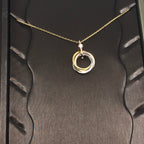 Dream TRINITY SILVER GOLD PINK GOLD NECKLACE