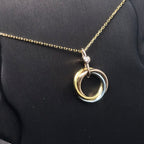 Dream TRINITY SILVER GOLD PINK GOLD NECKLACE