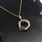 Dream TRINITY SILVER GOLD PINK GOLD NECKLACE