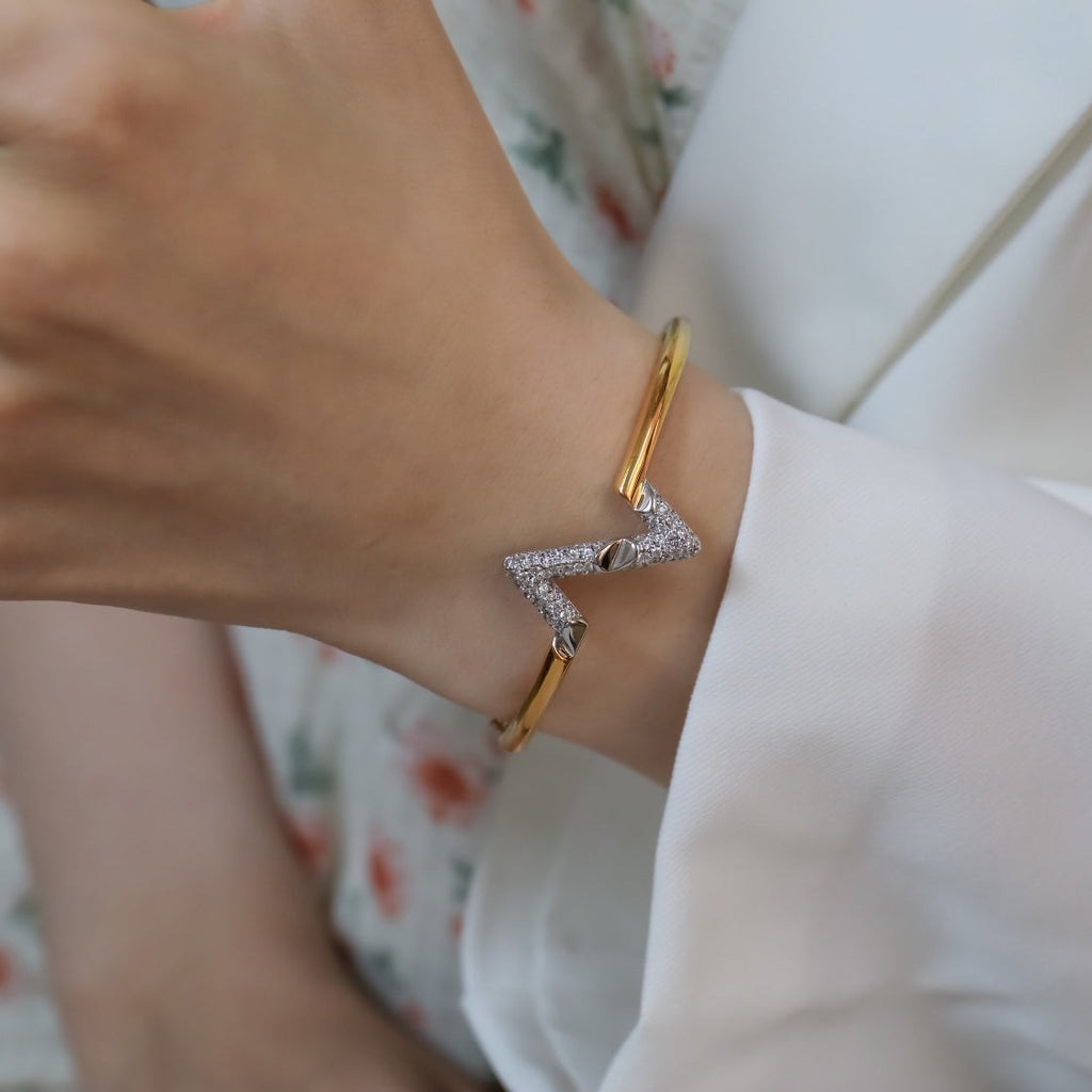 TRAUM VOLTE UPSITE DOWN GOLD DIAMANTARMBAND