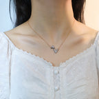 Dream VOLT SILVER DIAMOND PEDANT NECKLACE