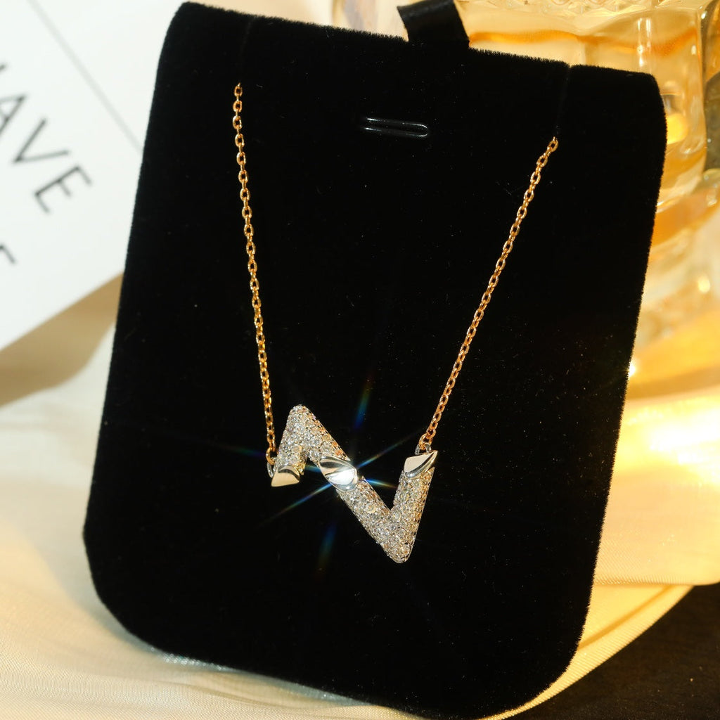 Dream VOLT SILVER DIAMOND PEDANT NECKLACE