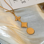 Dream STAR AND SUN DIAMOND PINK GOLD NECKLACE
