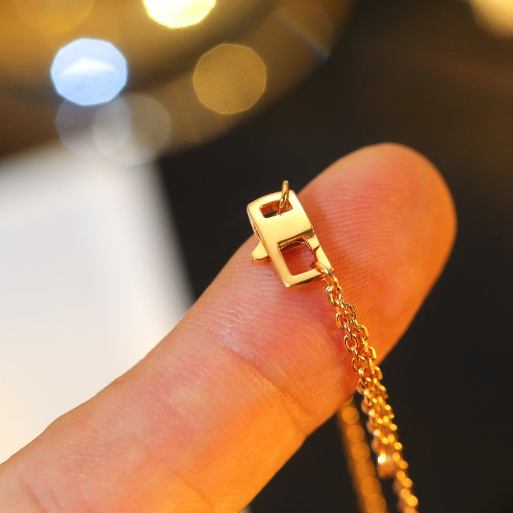 Dream STAR AND SUN DIAMOND PINK GOLD NECKLACE