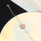 Dream SUN MOTIF PINK MOP SILVER BRACELET
