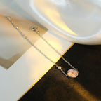 Dream SUN MOTIF PINK MOP SILVER BRACELET