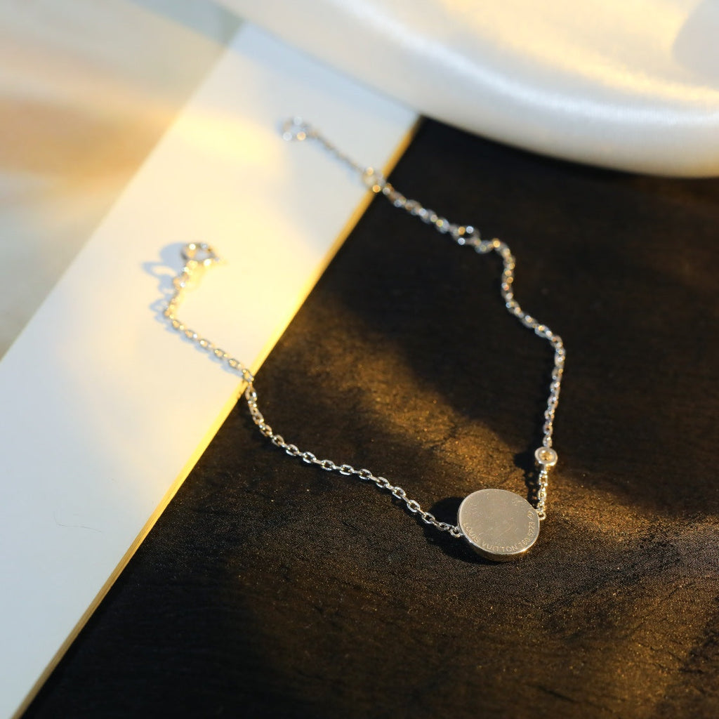 Dream SUN MOTIF PINK MOP SILVER BRACELET