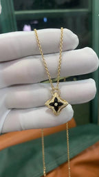 Dream STAR PEDANT PINK GOLD DIAMOND NECKLACE