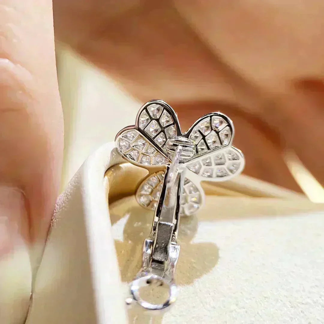 Dream CLOVER COMOS DIAMOND EARRINGS SILVER