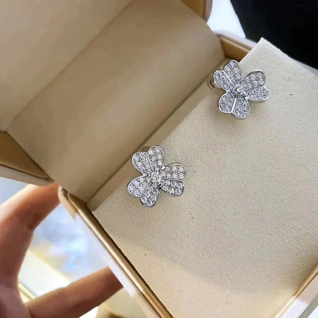 Dream CLOVER COMOS DIAMOND EARRINGS SILVER