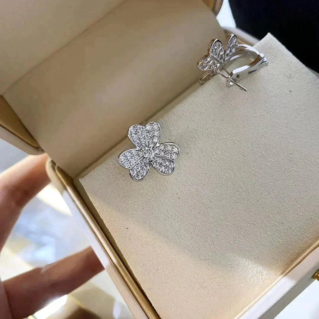 Dream CLOVER COMOS DIAMOND EARRINGS SILVER