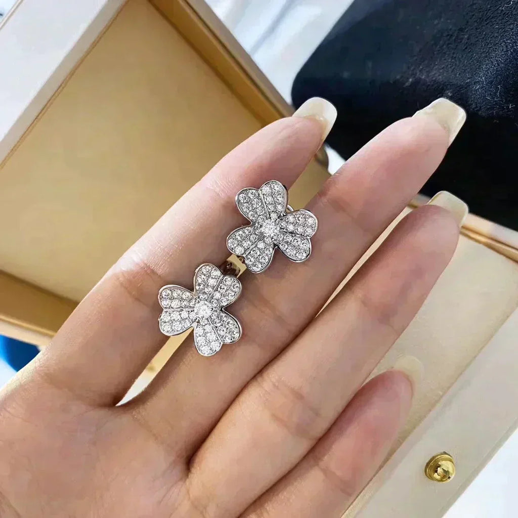 Dream CLOVER COMOS DIAMOND EARRINGS SILVER