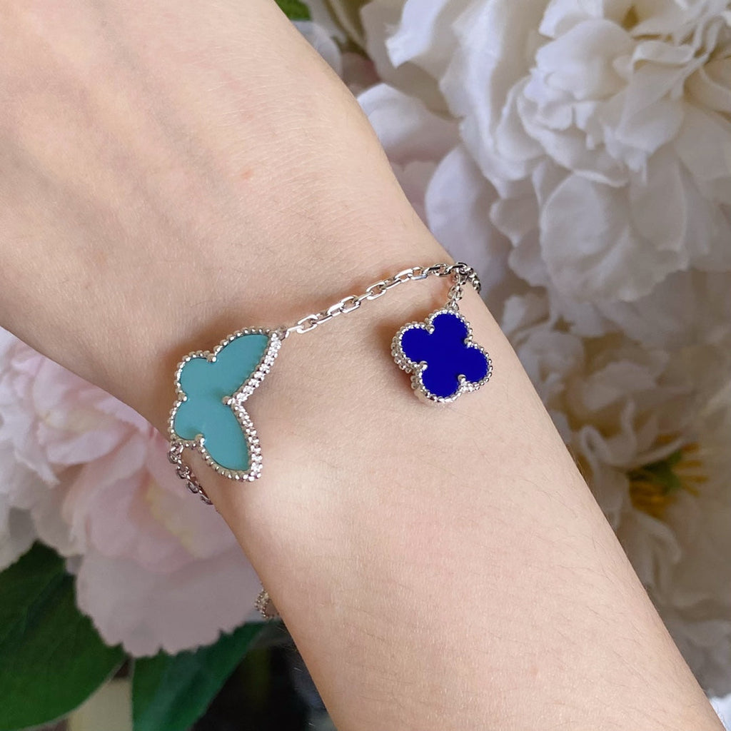 ドリーム LUCKY SPRING シルバーブレスレット 4モチーフ