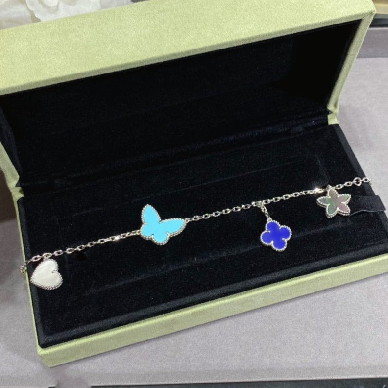 Dream LUCKY SPRING SILBERARMBAND 4 MOTIVE