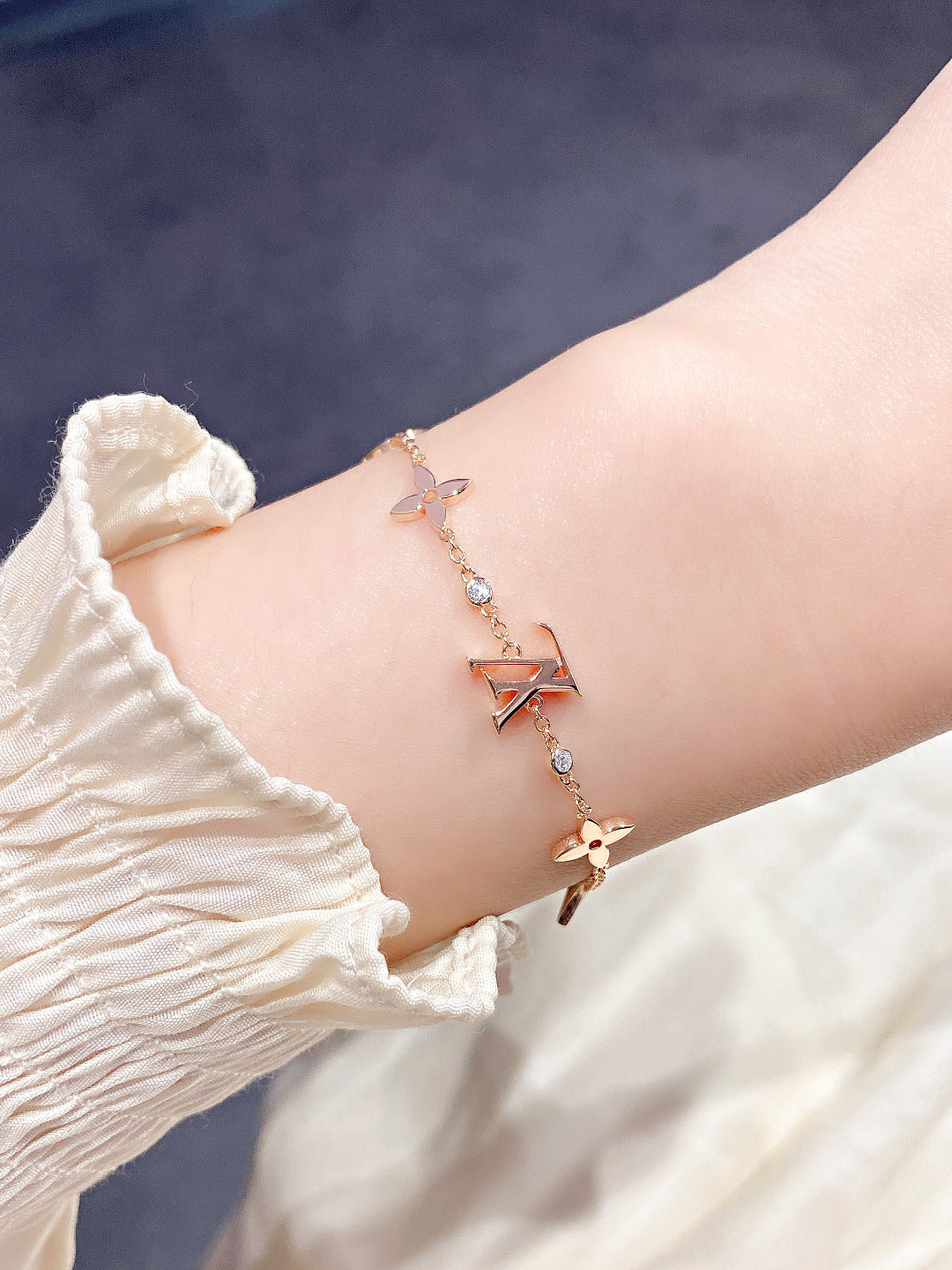 Dream STAR AND SUN 7 MOTIFS GOLD BRACELET