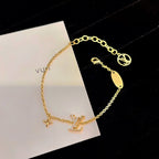 Dream LOGO STAR MOTIF GOLD BRACELET