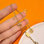 Dream LOGO STAR MOTIF GOLD BRACELET