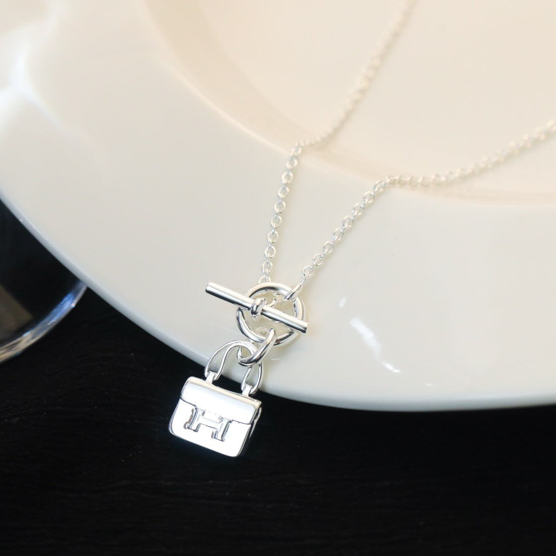Dream POP H PEDANT SILVER NECKLACE