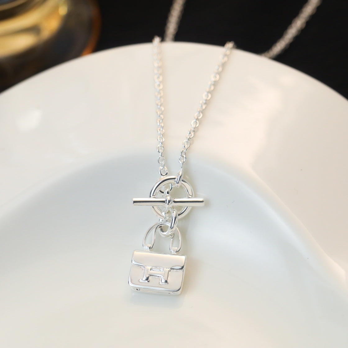 Dream POP H PEDANT SILVER NECKLACE