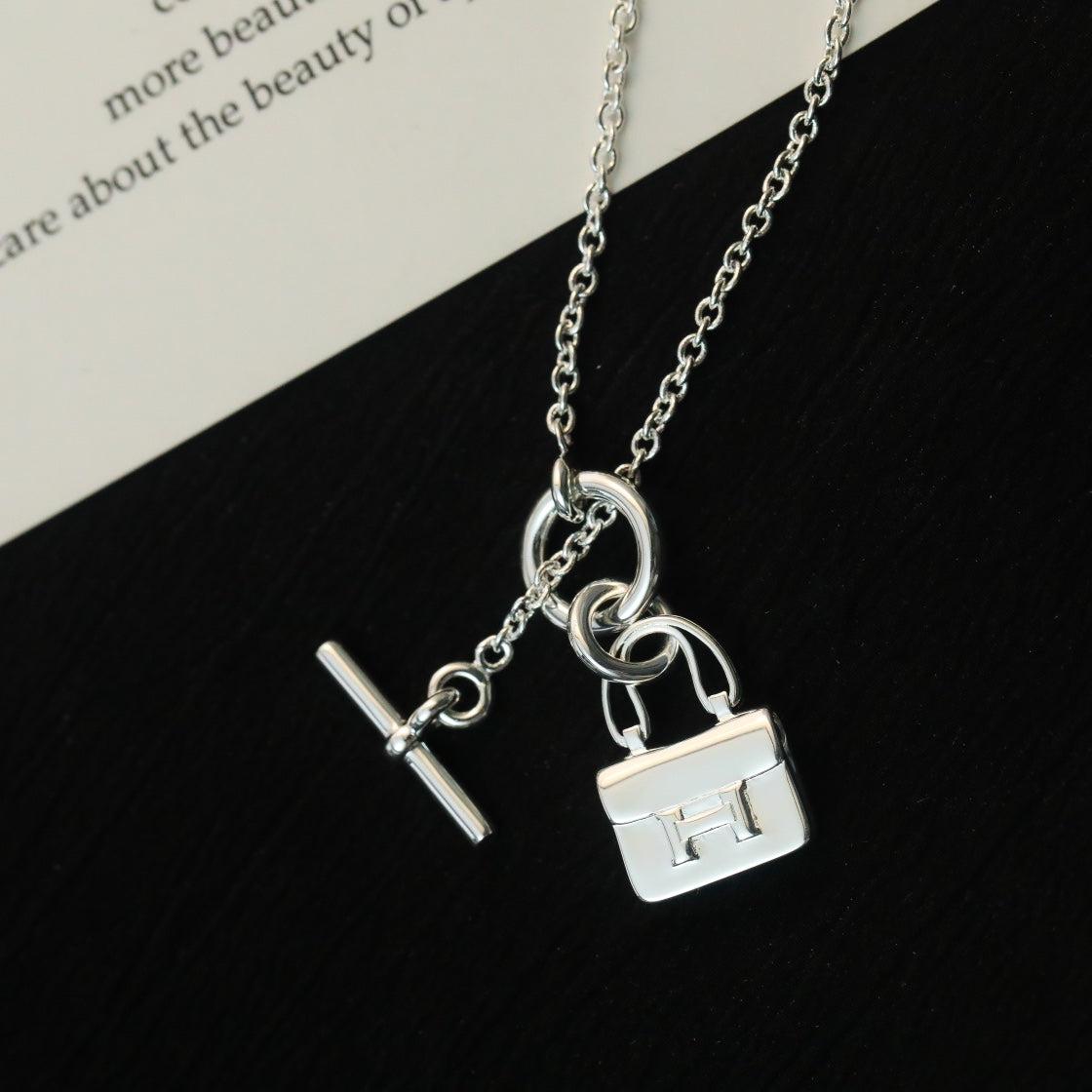 Dream POP H PEDANT SILVER NECKLACE