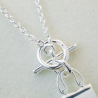 Dream POP H PEDANT SILVER NECKLACE