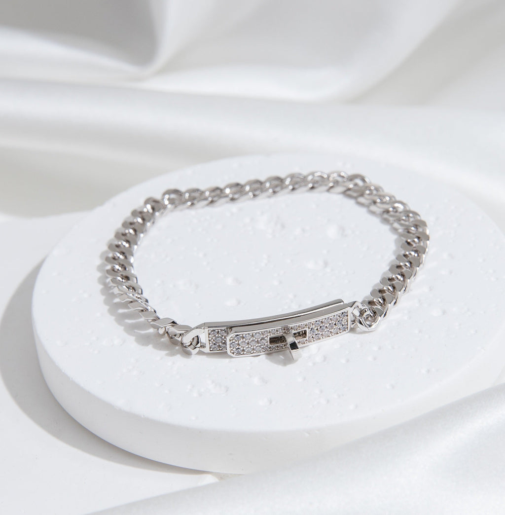 Dream KELLY CHAIN SILVER DIAMOND BRACELET