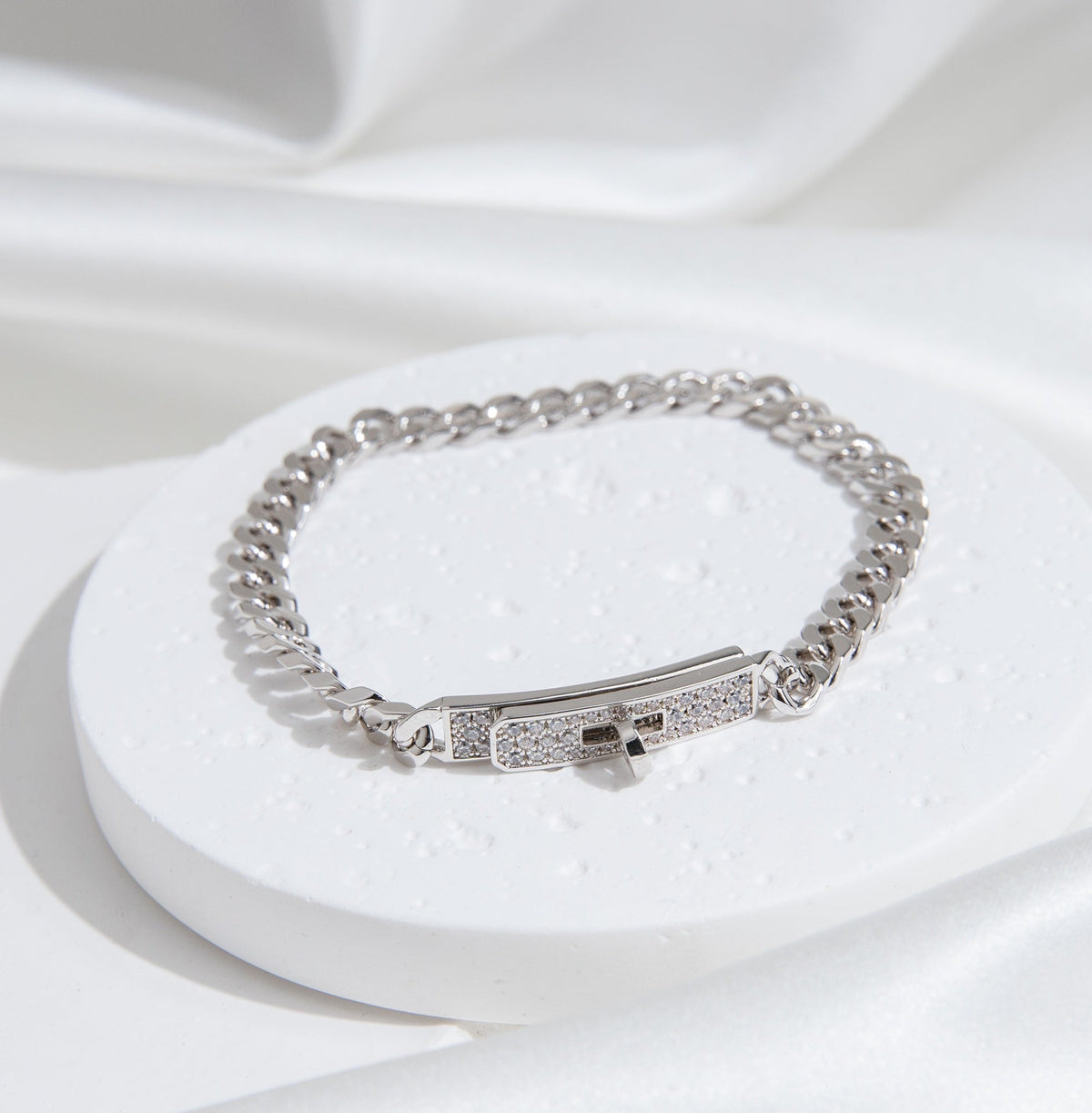 Dream KELLY CHAIN SILVER DIAMOND BRACELET