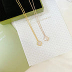 DREAM CLOVER MINI KETTE, 9,5 MM, WEISSES PERLMUTT