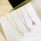 DREAM CLOVER MINI KETTE, 9,5 MM, WEISSES PERLMUTT