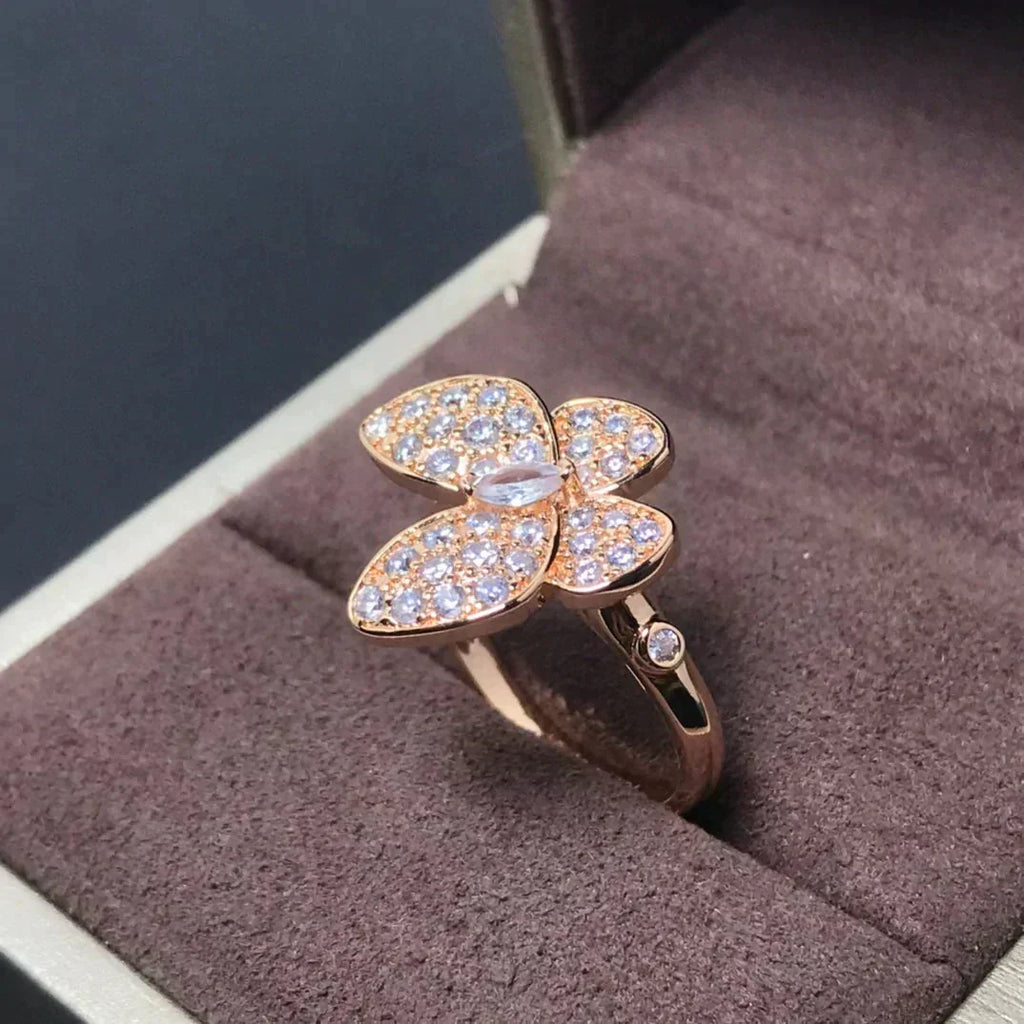 Traum SCHMETTERLING ROSÉGOLD DIAMANT-RING