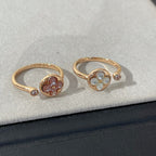 Dream SUN 1 DIAMOND PINK MOP RING