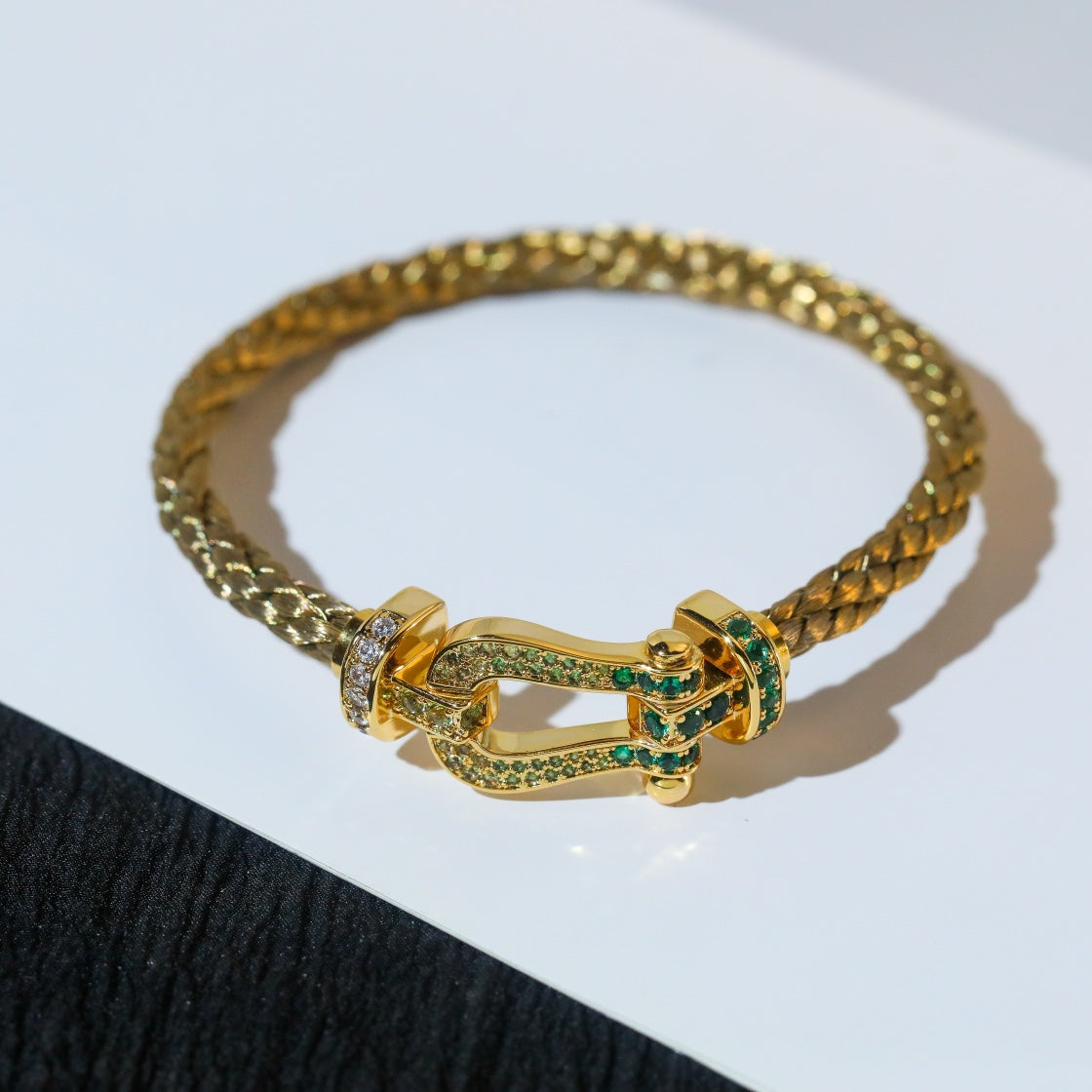 Dream FORCE 10 GOLD GREEN DIAMOND PAVED
