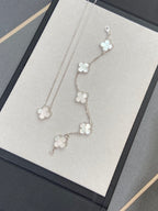 [Dream ]New CLOVER WHITE PEARL MOP 5 MOTIF BRACELET COLLECTION