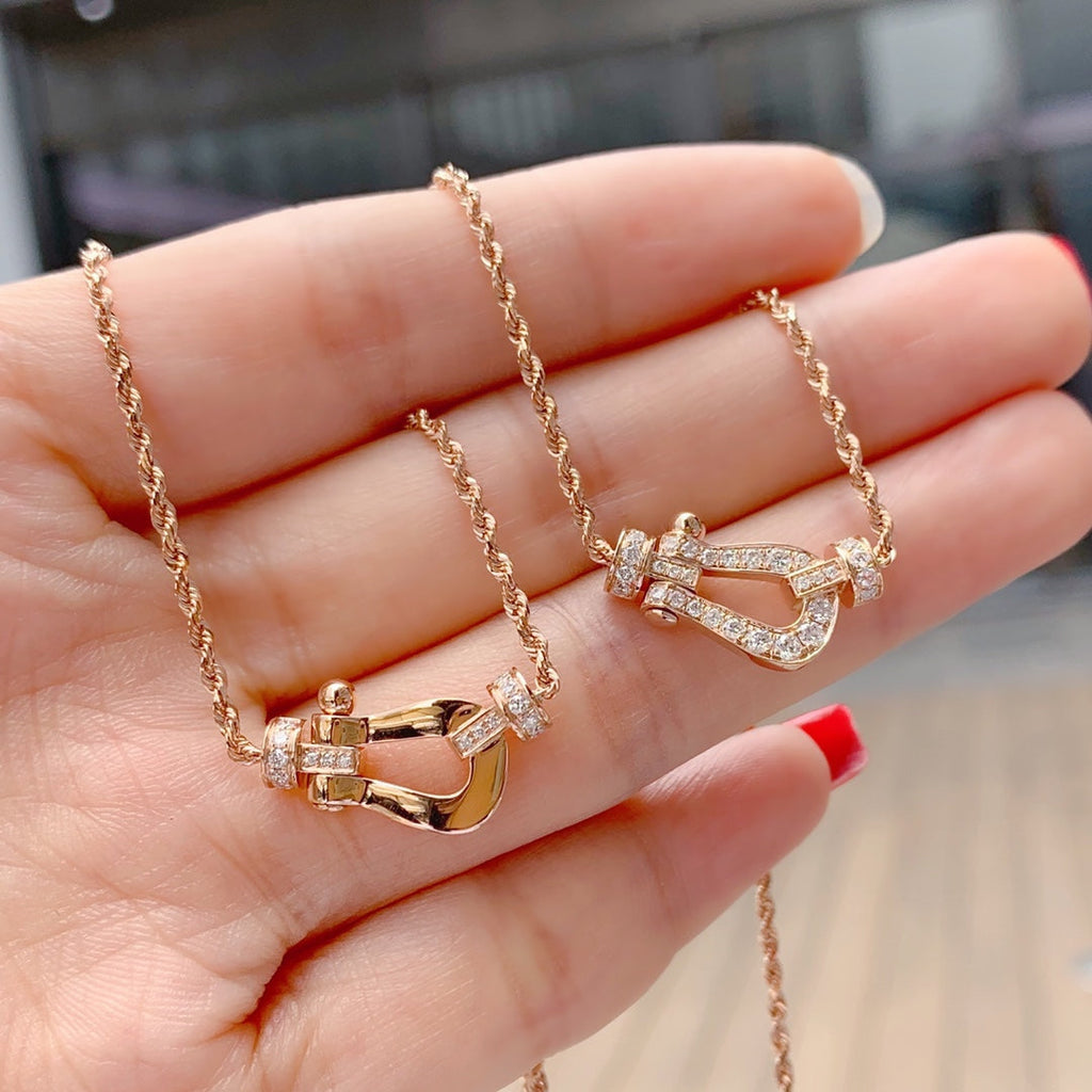 Dream FORCE 10 PINK GOLD DIAMOND NECKLACE