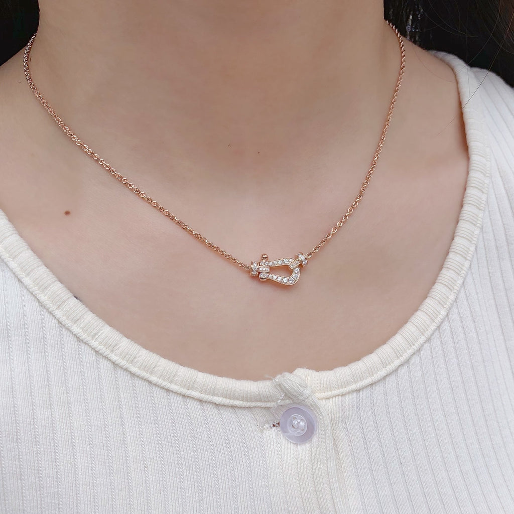 Dream FORCE 10 PINK GOLD DIAMOND NECKLACE