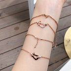 Dream FORCE 10 PINK GOLD DIAMOND NECKLACE