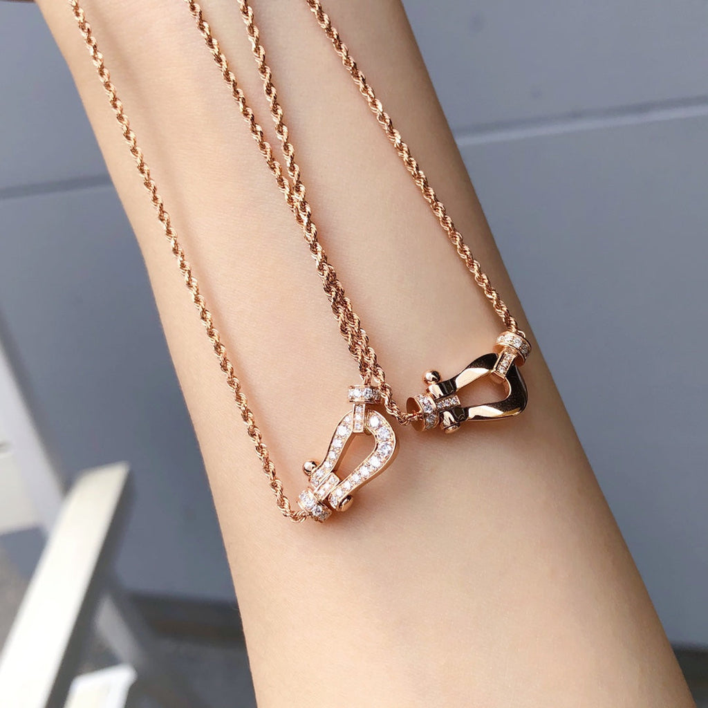 Dream FORCE 10 PINK GOLD DIAMOND NECKLACE