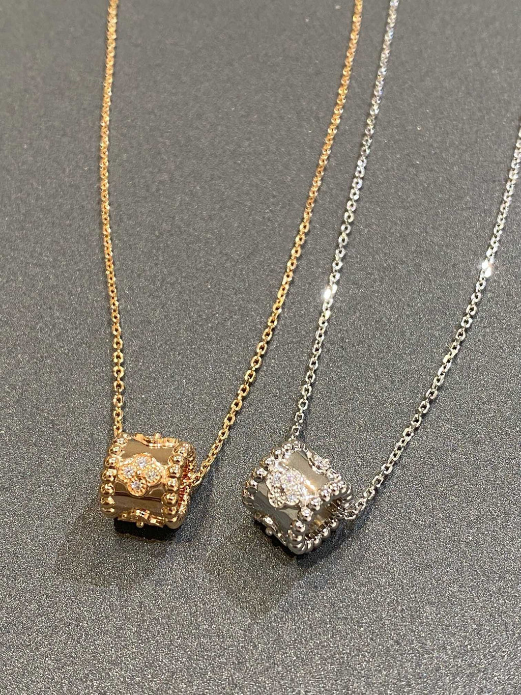 DREAM PERLEE ANHÄNGER SILBER DIAMANT-HALSKETTE