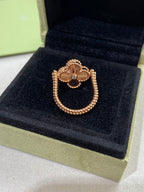 Dream CLOVER RIVERSIBLE ROSE GOLD RING