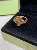 Dream CLOVER RIVERSIBLE ROSE GOLD RING