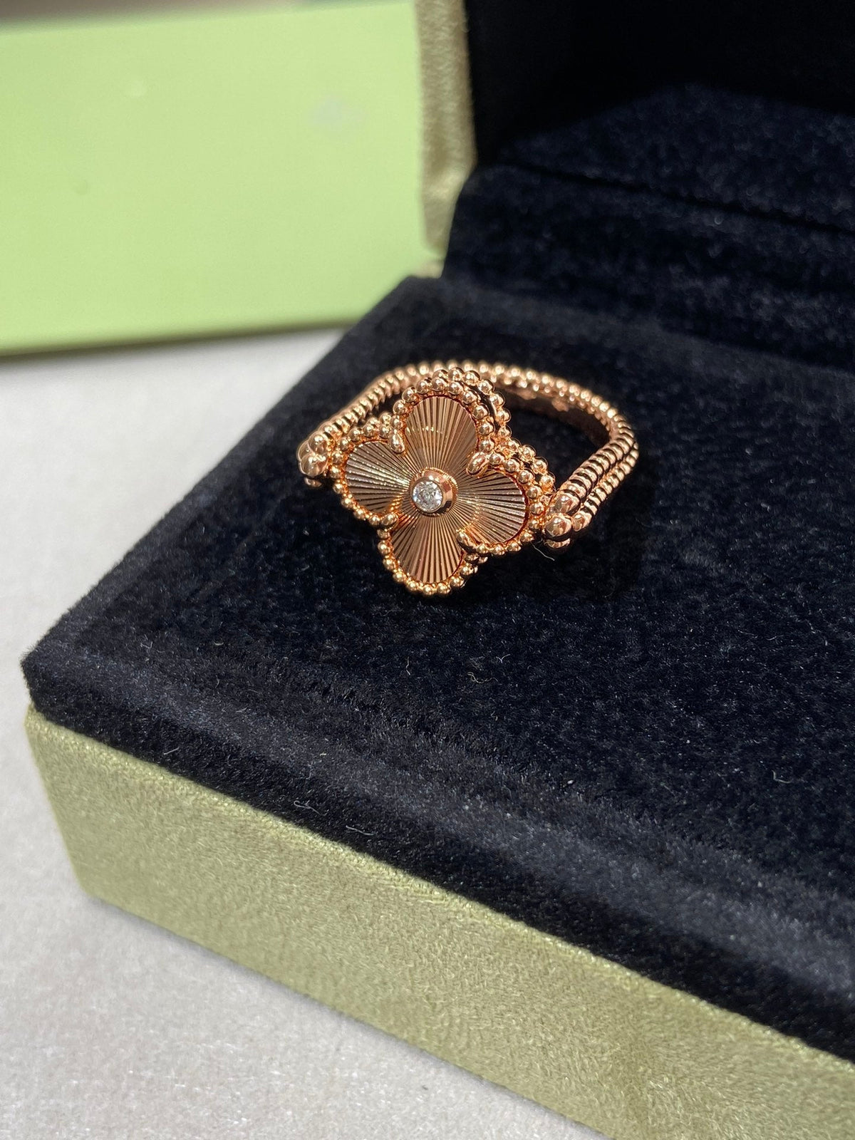 Dream CLOVER RIVERSIBLE ROSE GOLD RING