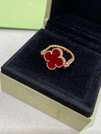 Dream CLOVER RIVERSIBLE ROSE GOLD RING