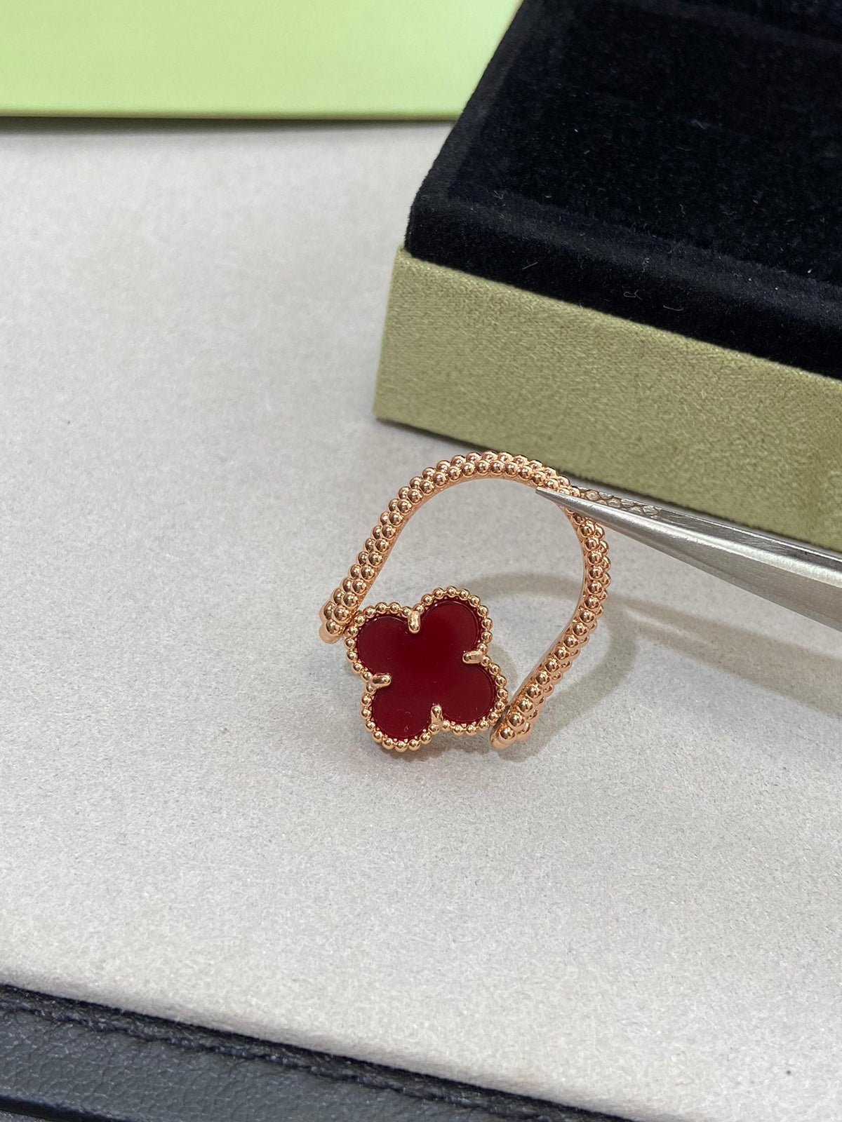 Dream CLOVER RIVERSIBLE ROSE GOLD RING