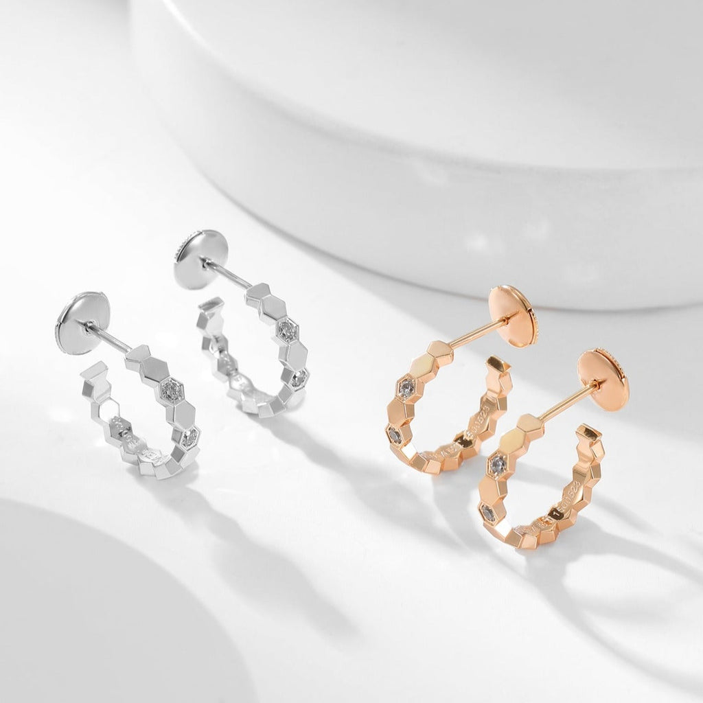 Dream BEE LOVE DIAMOND HOOP EARRINGS
