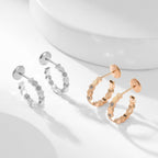 Dream BEE LOVE DIAMOND HOOP EARRINGS