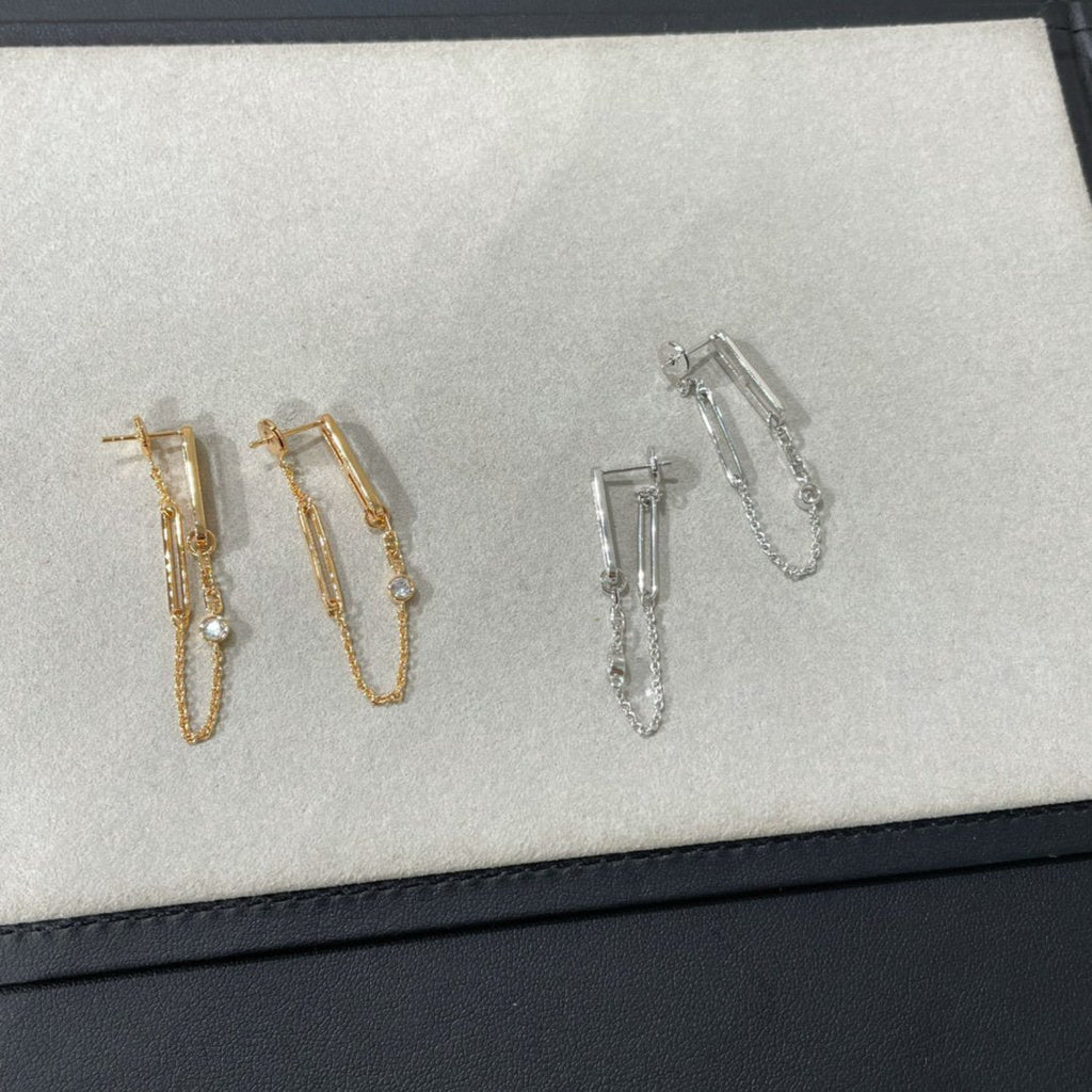 Dream CHAINE CHAOS DIAMOND DROP EARRINGS