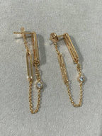 Dream CHAINE CHAOS DIAMOND DROP EARRINGS