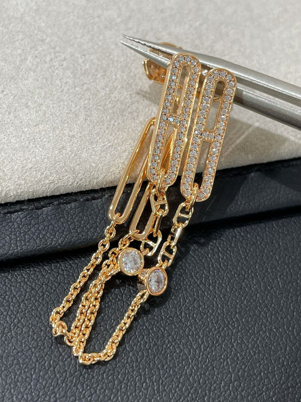 Dream CHAINE CHAOS DIAMOND DROP EARRINGS
