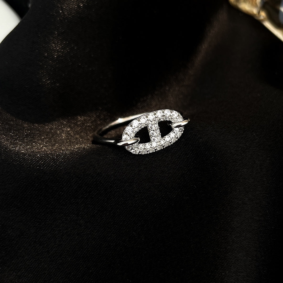 Dream RONDE SMALL SILVER DIAMOND RING