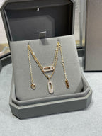 [Dream]MOVE 2 ROW DIAMOND NECKLACE